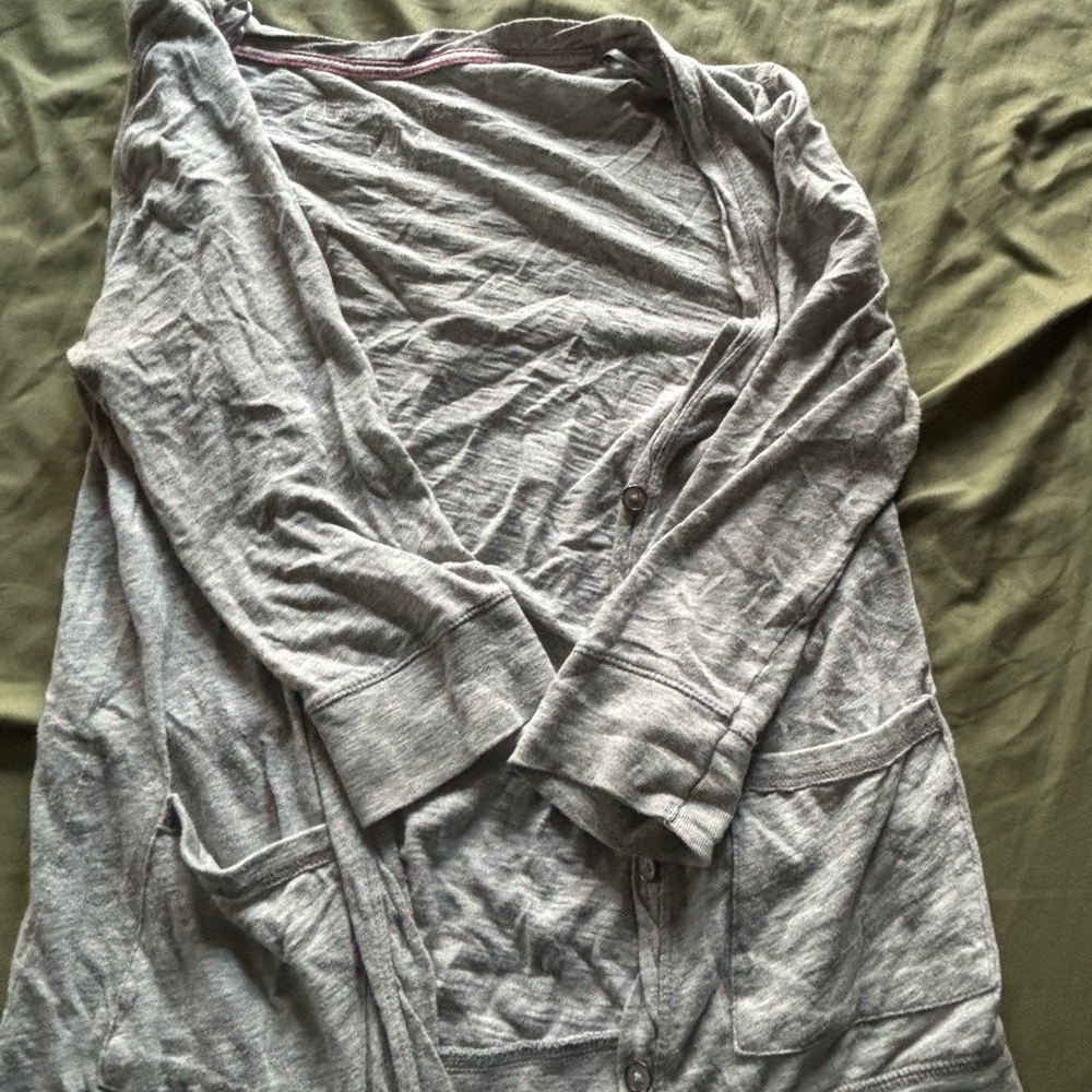 Aeropostale Light Gray Cardigan
